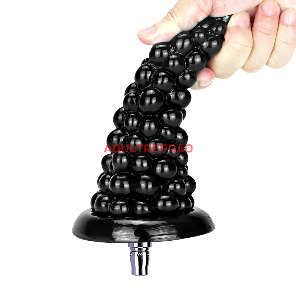 6.3-inch Grape Tapered Anal Plug Attachment for Lustti Sex Machines