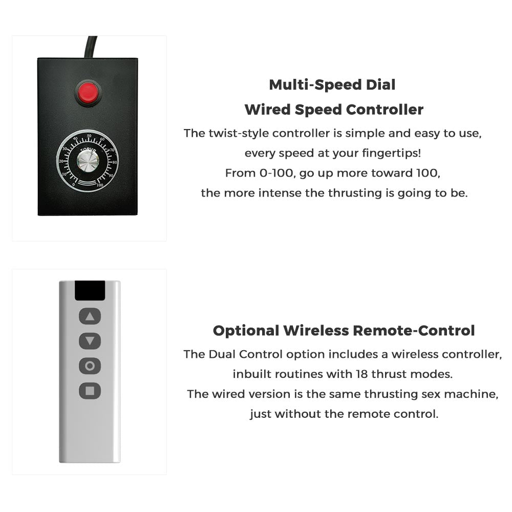 Wired & Wireless Control for Lustti Sex Machines