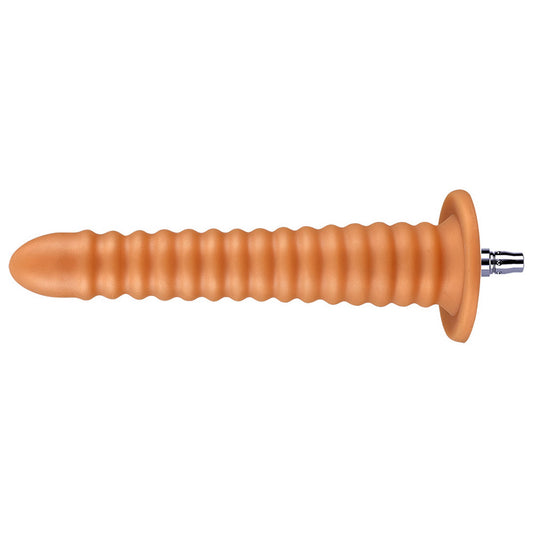 13.19-inch Dual Density Silicone Super Long Spiral Texture Butt Plug for Lustti Sex Machines