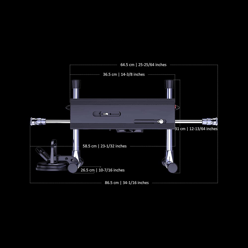Lustti Best Budget Sex Machine Mini FM18 with 120-Watt Motor, Anti-Rotation Connecting System