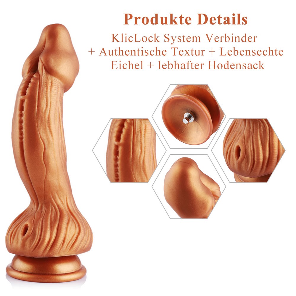 9.45" Silicone Monster Dildo Attachment for Hismith Sex Machines