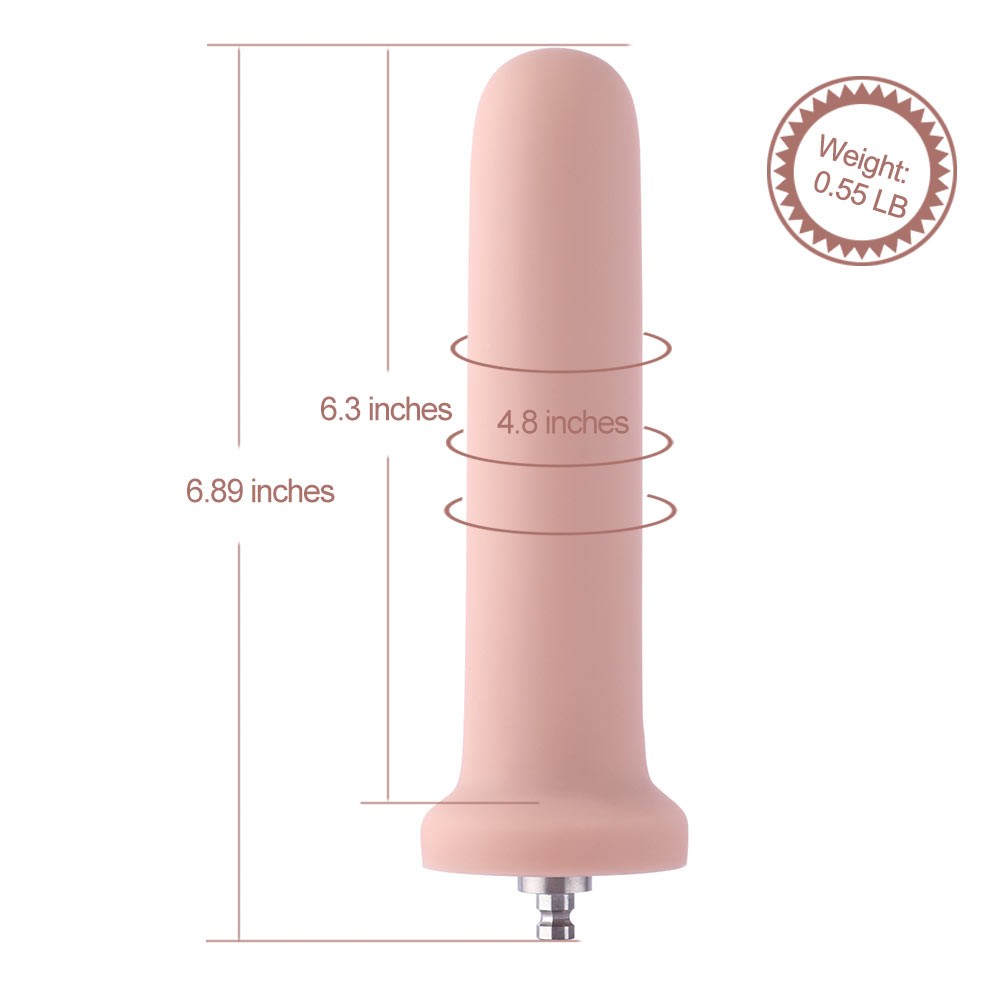 6.9" Smooth Silicone Anal Dildo Attachment for Hismith Sex Machines