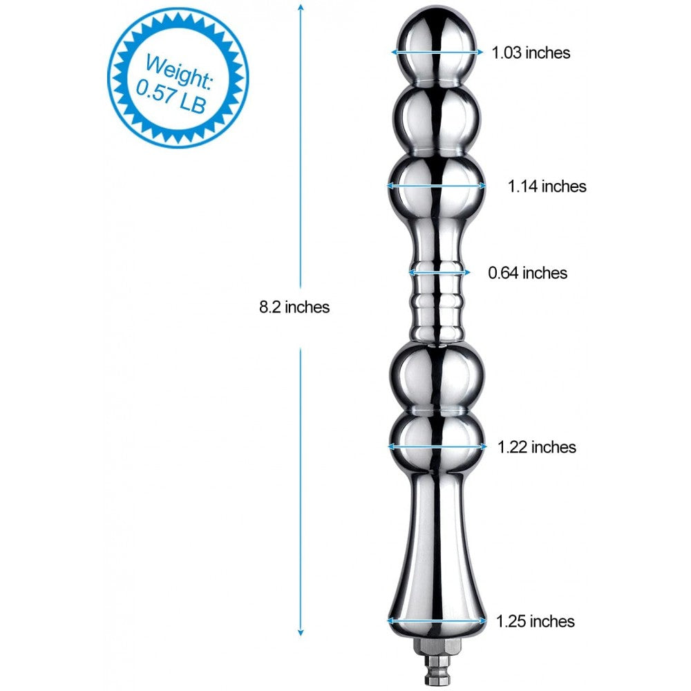 Metal Aluminium Butt Plug Attachment for Hismith Sex Machines