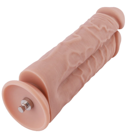 8.1” Realistic Siamese Silicone Dildo Attachment for Hismith Sex Machines