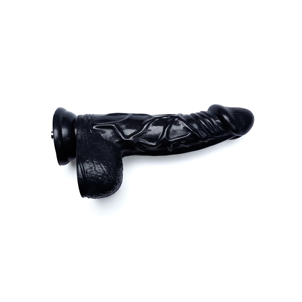 8.9″ Big Black Cock Veiny Dildo for Lustti Sex Machines – AdultToyPick.com