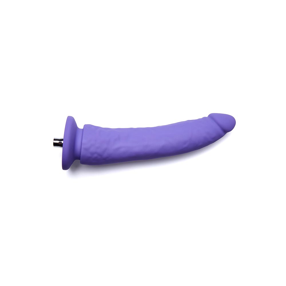 8.07-inch Slightly Curved Firm Silicone Dildo Attachment for Lustti Sex Machines
