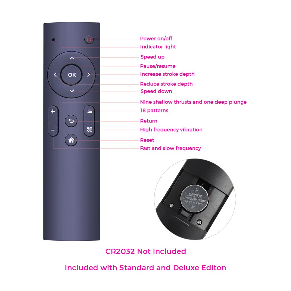Lustti Double-Sided Servo Sex Machine FM07 - Wireless Remote Controller