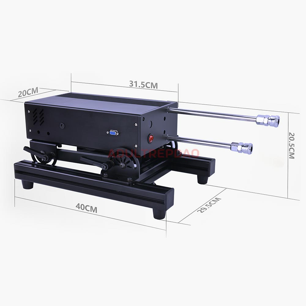 Lustti Double-Sided Servo Sex Machine FM07 - Dimensions