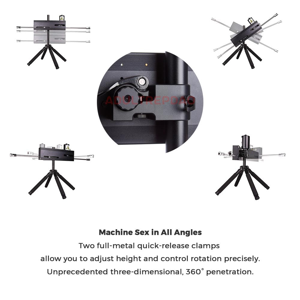Lustti Double-Ended Sex Machine FM19 - Adjustability