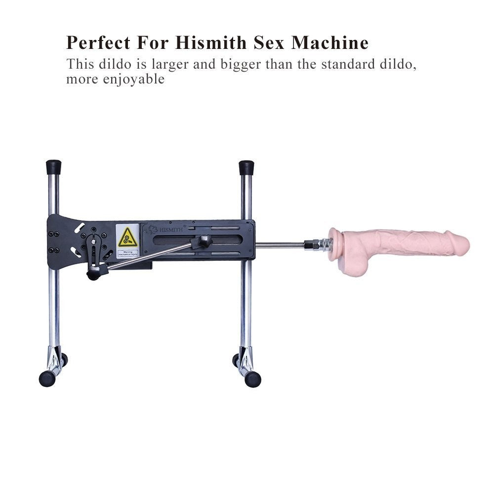 9.1" Real-Look Silicone Dildo Attachment for Hismith Sex Machines