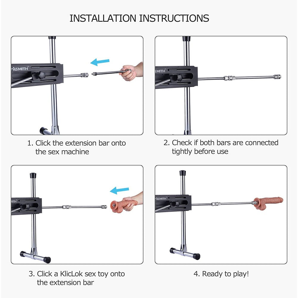 12" Extension Bar for Hismith Sex Machines