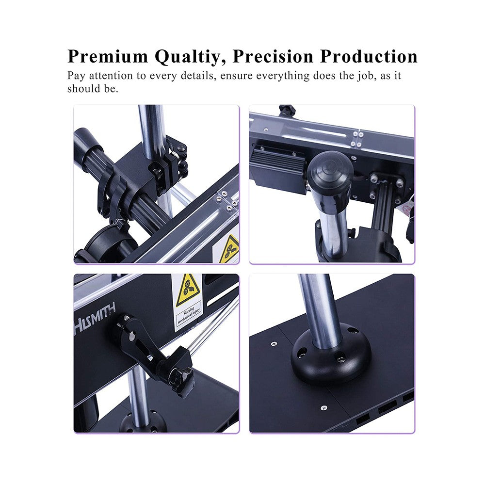 Hismith Dual-Ended Double Penetration Sex Machine with 100-Watt Motor, KlicLok System