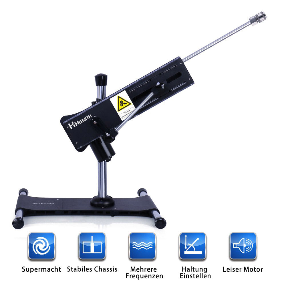 Hismith Dual-Ended Double Penetration Sex Machine with 100-Watt Motor, KlicLok System
