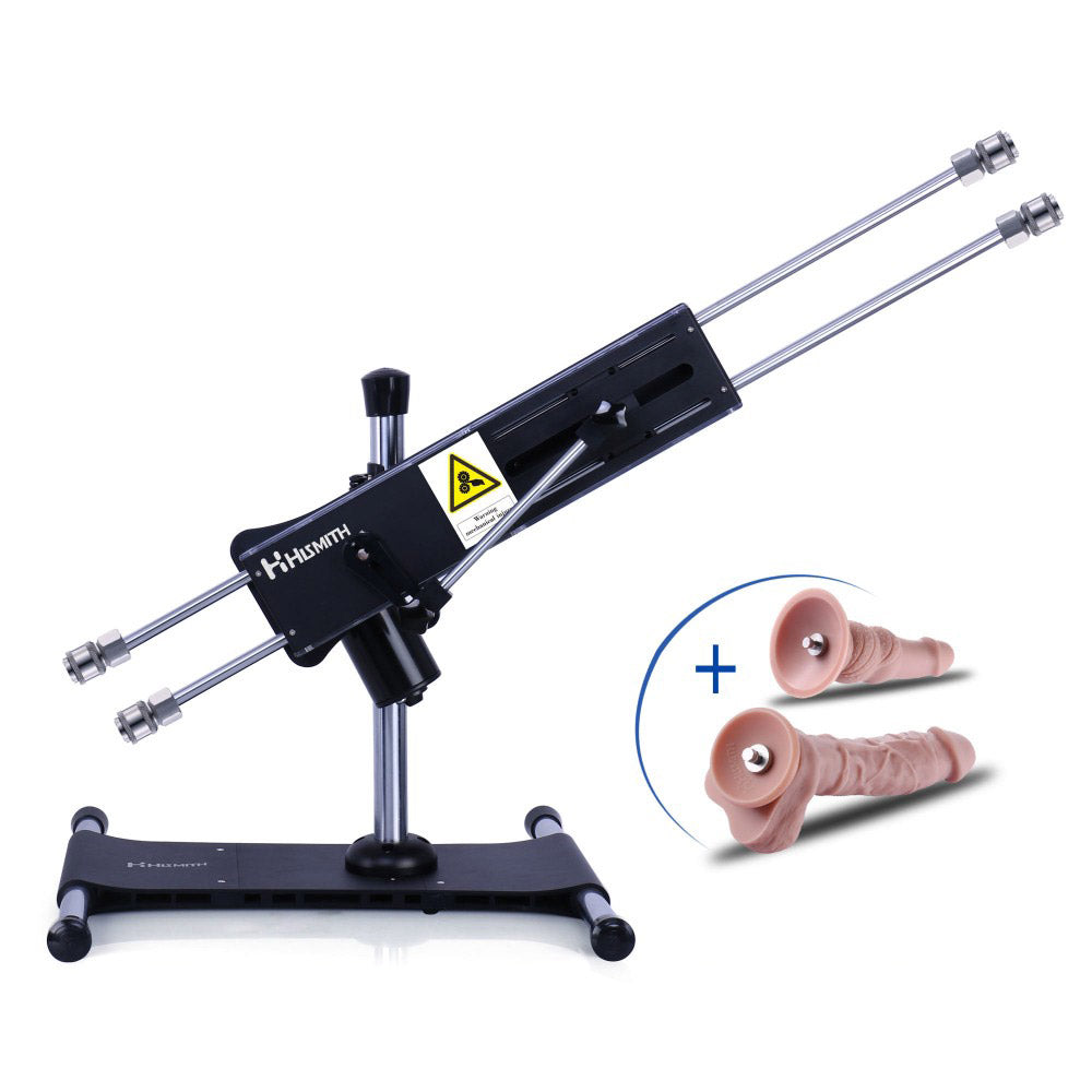 Hismith Dual-Ended Double Penetration Sex Machine with 100-Watt Motor, KlicLok System