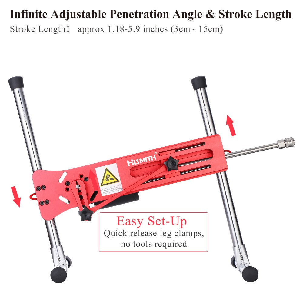 Hismith Sex Machine with App Control/Wireless Remote/Speed Dial, 100-Watt Motor, KlicLok System