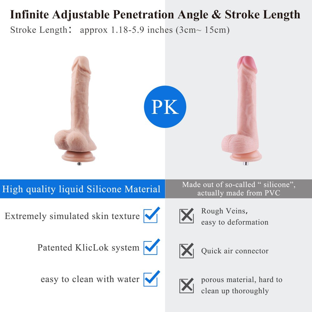 Hismith App Controlled Sex Machine with Remote/Speed Dial Control, 100-Watt Motor, KlicLok System