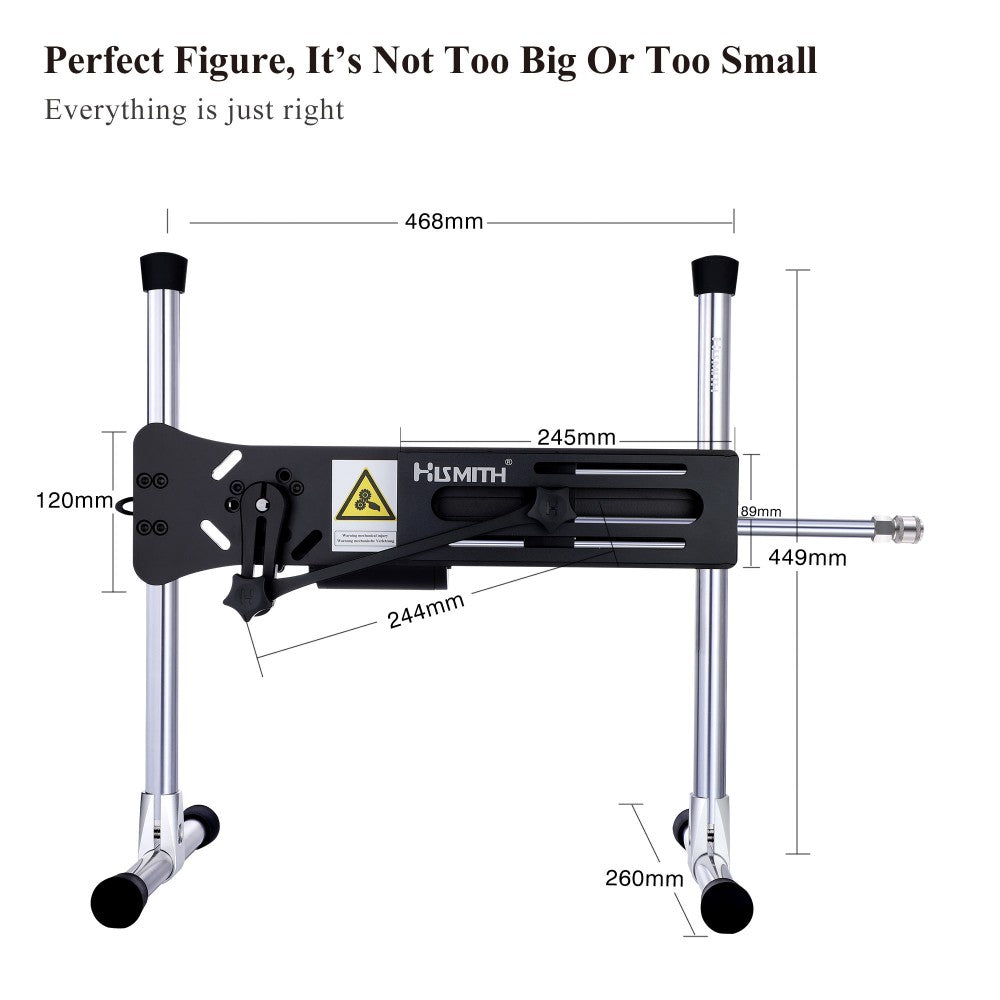 Hismith Sex Machine with Wired Speed Dial Control, 100-Watt Motor, KlicLok System