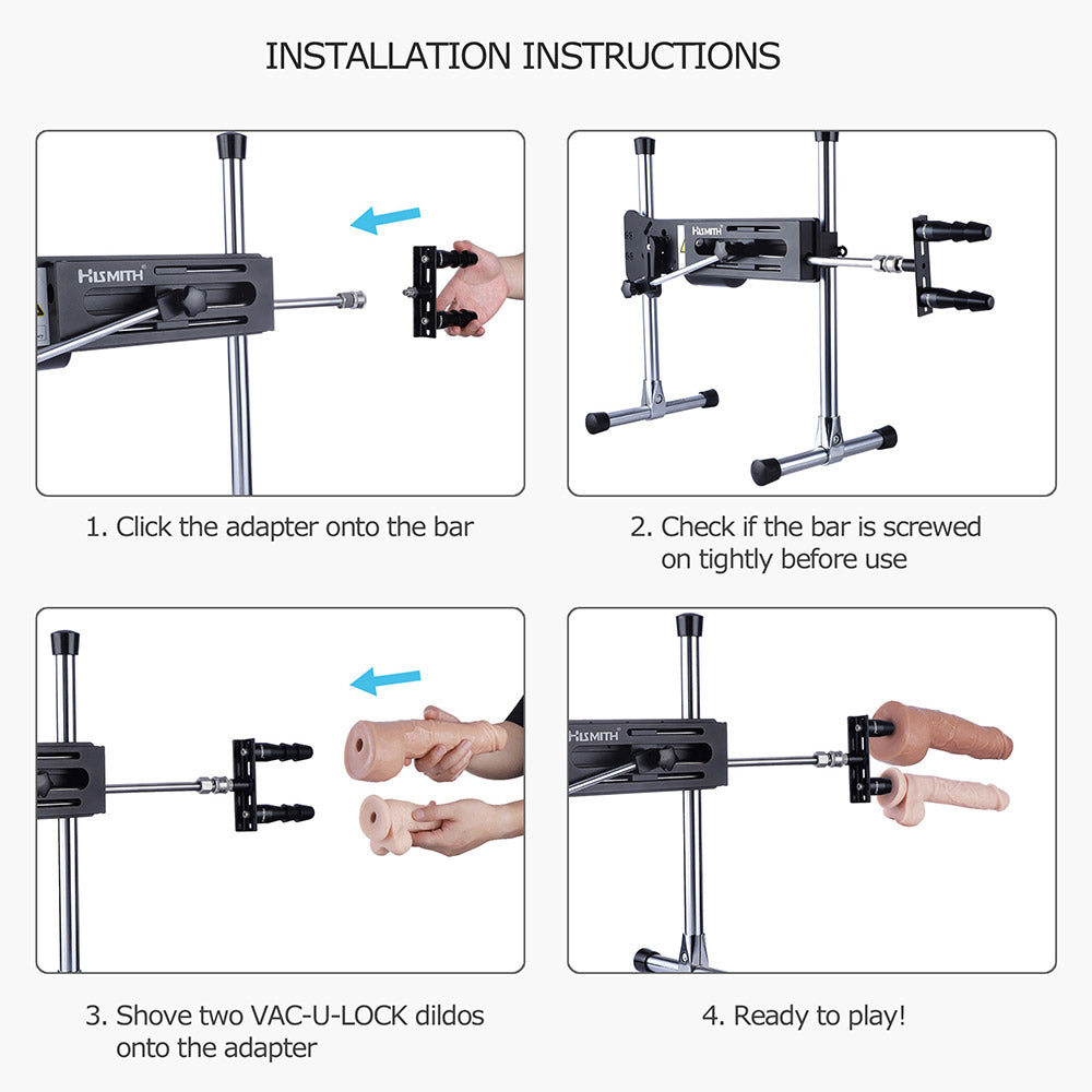 Vac-U-Lock Dildo Doubler Adapter for Hismith Sex Machines
