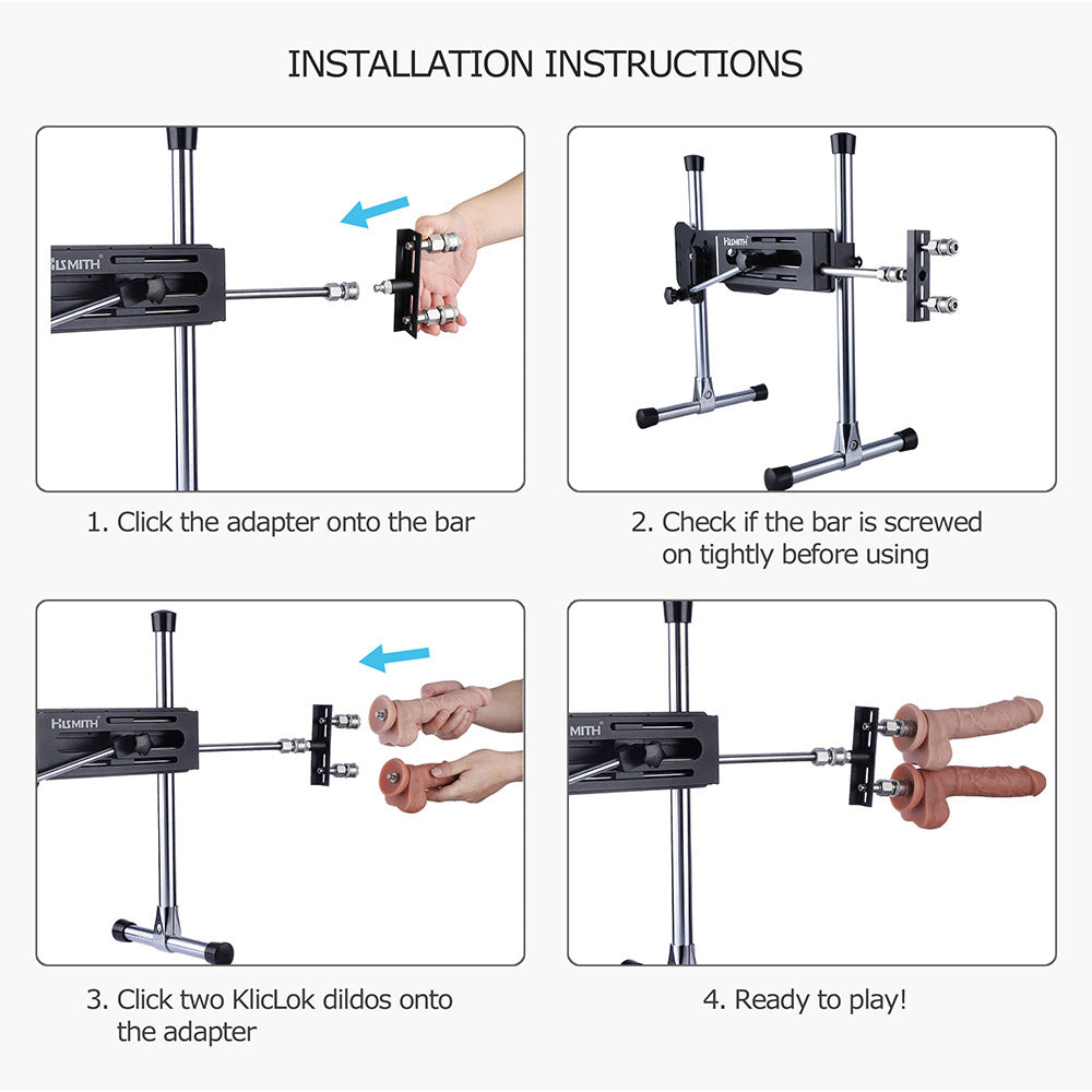 Double KlicLok Dildo Adapter for Hismith Sex Machines