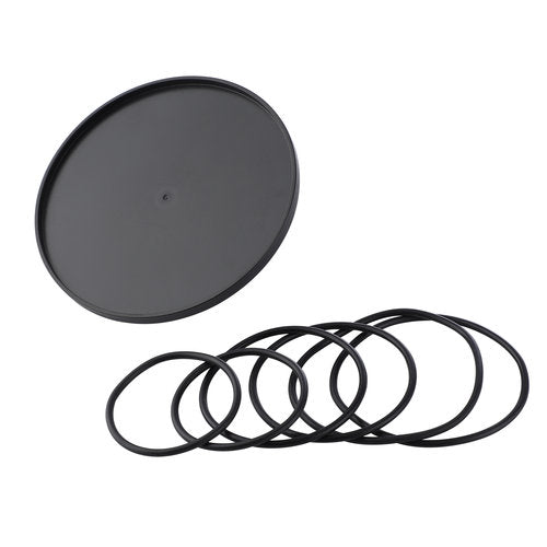 Non-Suction Dildo Suction Cup Adapter for Hismith Sex Machines, w/ 2 Pair Rubber Bands