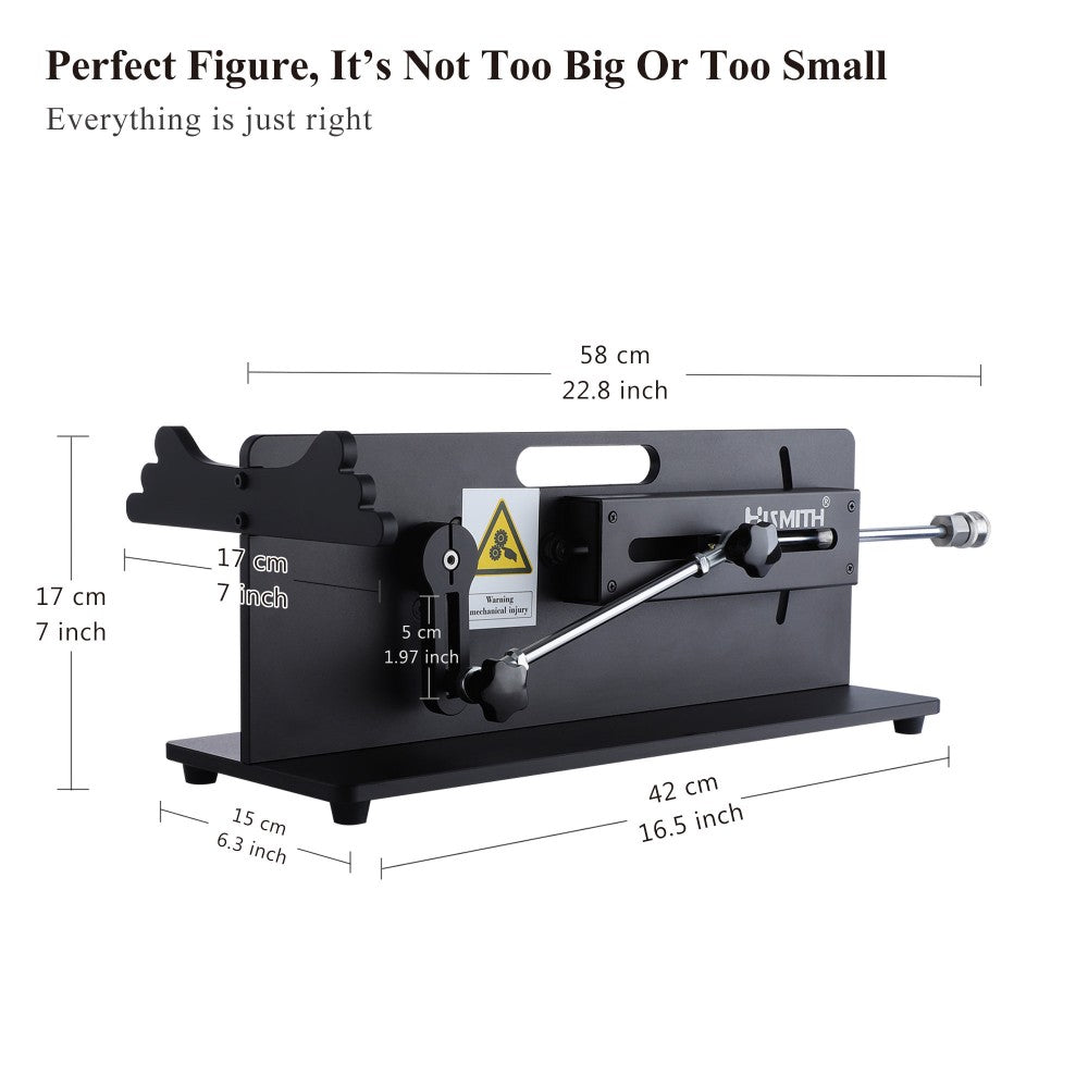 Hismith Table Top 2.0 Pro Sex Machine with APP/Remote/Wired Control, 100-Watt Motor, KlicLok System