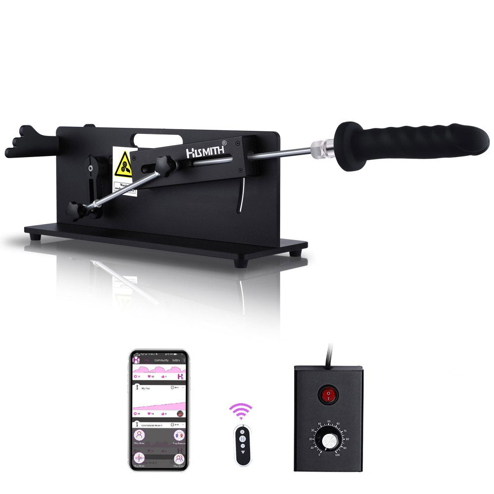 Hismith Table Top 2.0 Pro Sex Machine with APP/Remote/Wired Control, 100-Watt Motor, KlicLok System