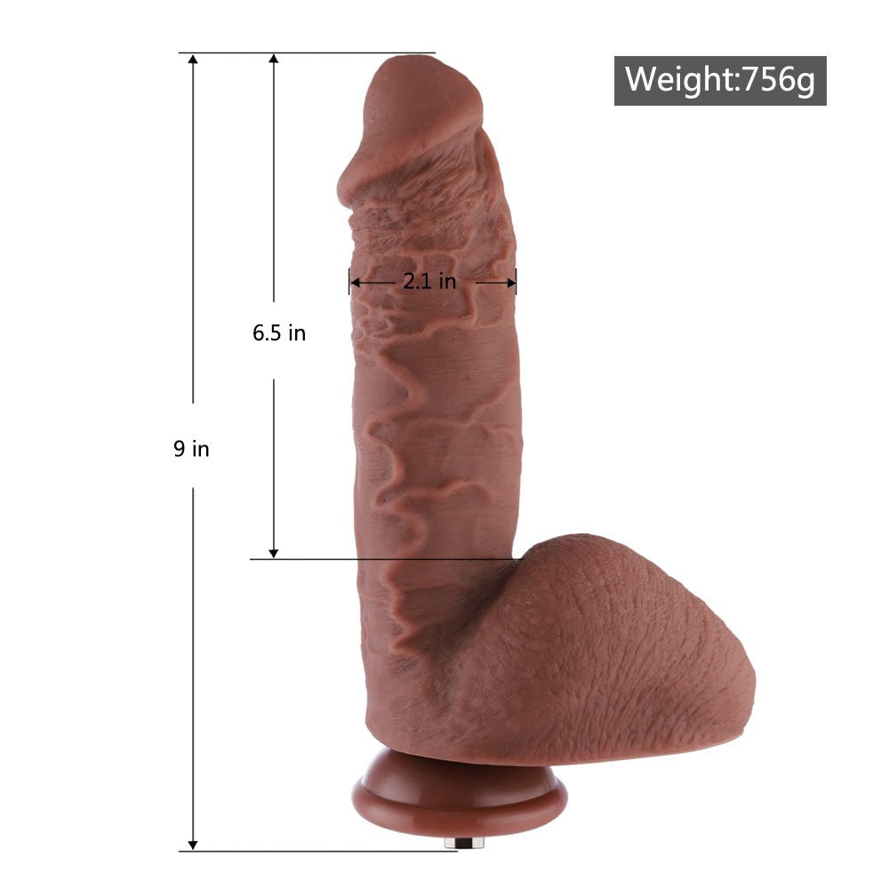 9" Huge Silicone Dildo Attachment for Hismith Sex Machines