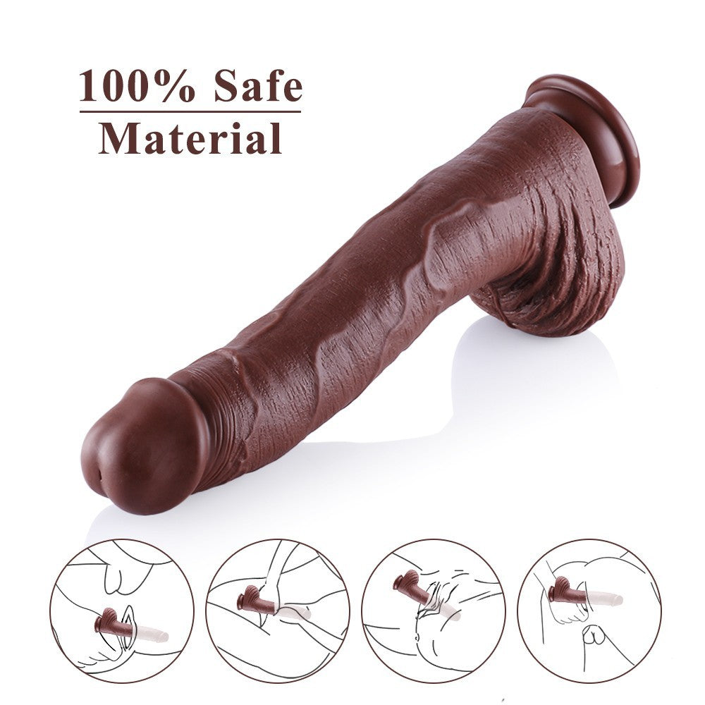 12.4" Monstrous PVC Dildo Attachment for Hismith Sex Machines
