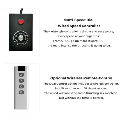 Lustti Fuck Toolbox Sex Machine FM05 with 120-Watt Motor, Anti-Rotation Connecting System