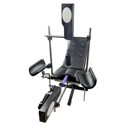 Ultimate Obedience BDSM Sex Chair with Roussan Fuck Machine, Bondage Sex Furniture for Female and Male