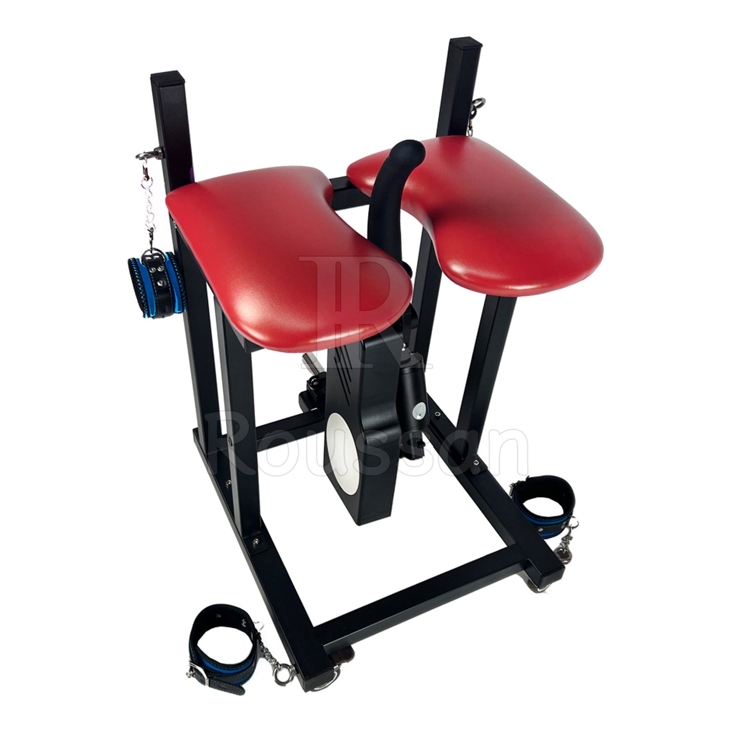 Deluxe Slave Stool with Roussan Sex Machine, Extreme Restraints Sex Furniture