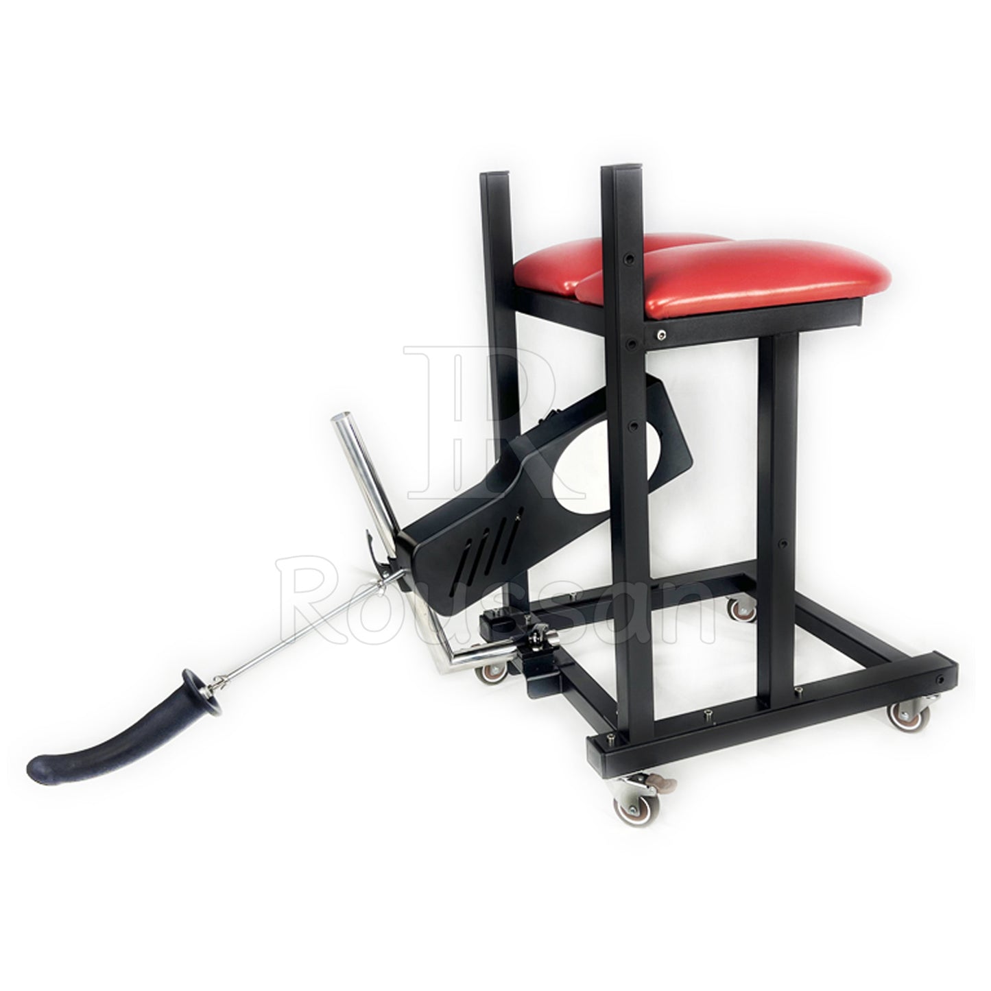 Deluxe Slave Stool with Roussan Sex Machine, Extreme Restraints Sex Furniture