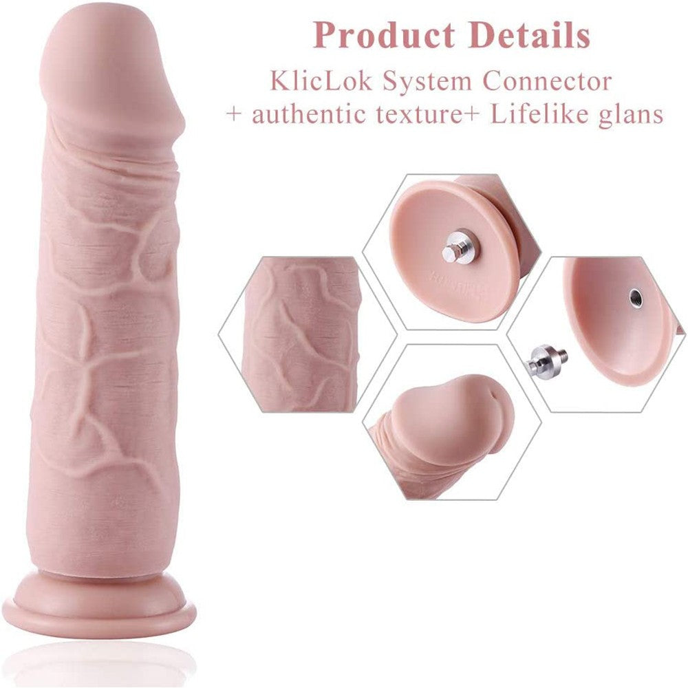 9.4" Realistic Thick Cock Huge Dildo Attachment for Hismith Sex Machines