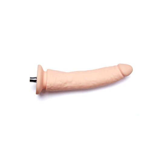 8.07-inch Slightly Curved Firm Silicone Dildo Attachment for Lustti Sex Machines