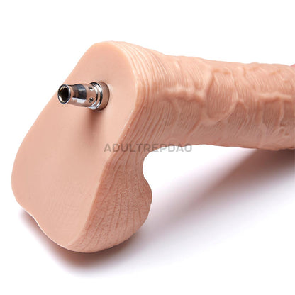 9.25-inch King Cock Thick Girthy XL Dildo Attachment for Lustti Sex Machines