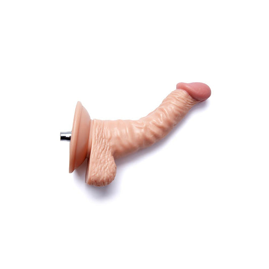 6.89-inch Realistic Look Curved G-spot Dildo Attachment for Lustti Sex Machines
