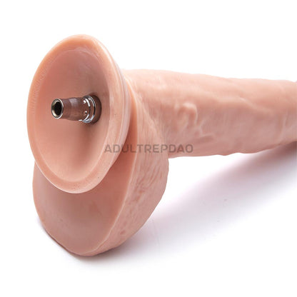 9.84-inch Chubby Huge Dildo Attachment for Lustti Sex Machines, w/ Wide Testicles