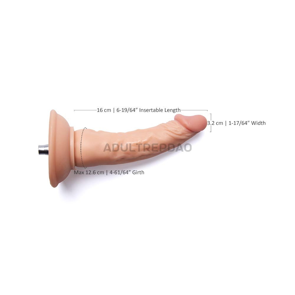 7.48-inch Thin Small Realistic Anal Dildo Attachment for Lustti Sex Machines