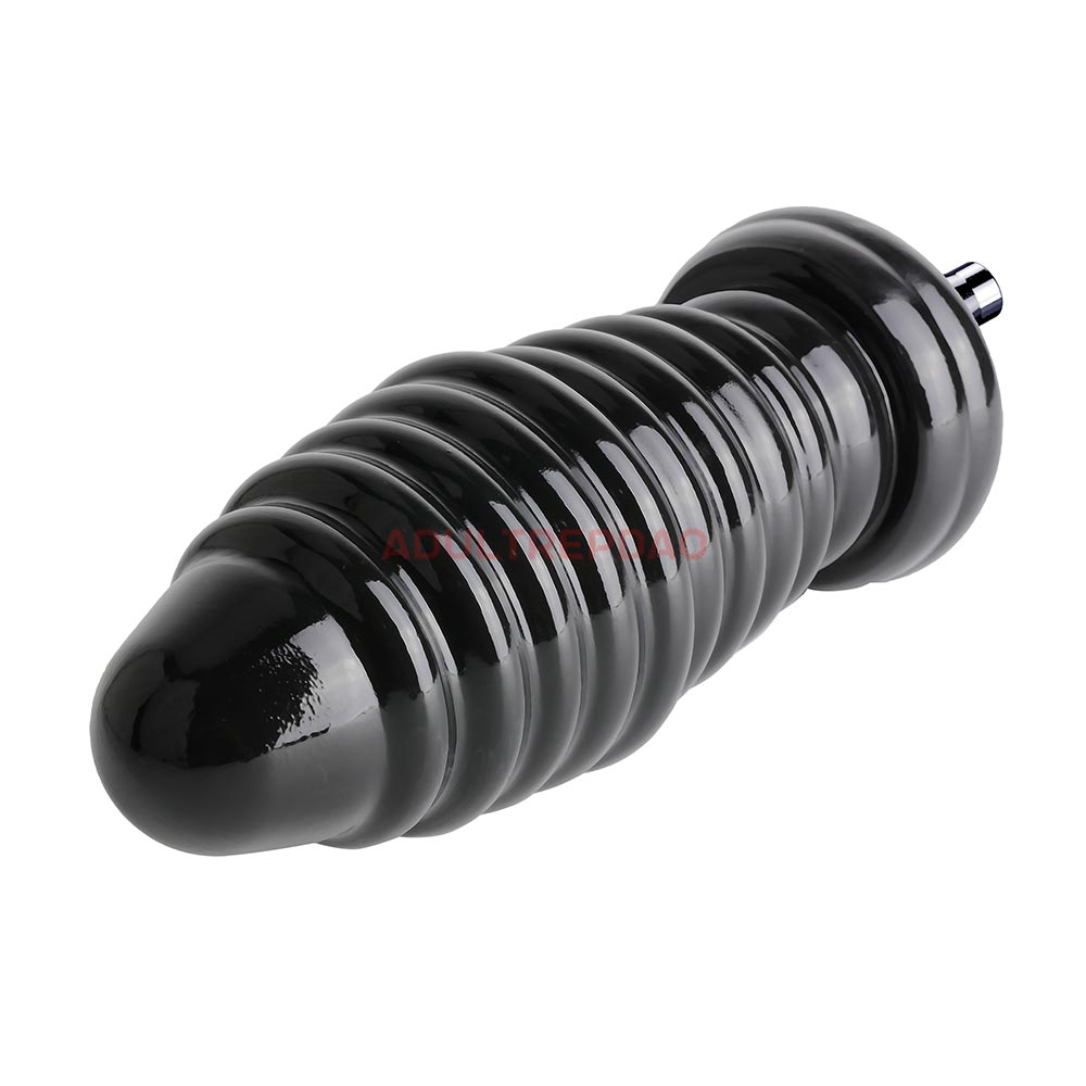 8.07-inch Anal Stretching Ribbed Butt Plug Attachment for Lustti Sex Machines